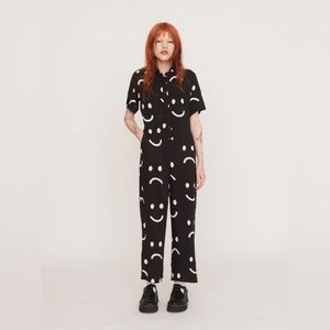 NWT Lazy Oaf Happy Sad Jumpsuit UK 18/US 14